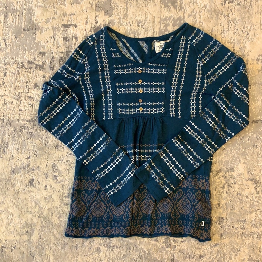 Women’s North Face Sweater Large L Exc Condition Wool/Linen